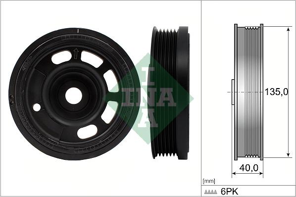 INA 544 0172 10 - Fulie curea, arbore cotit aaoparts.ro