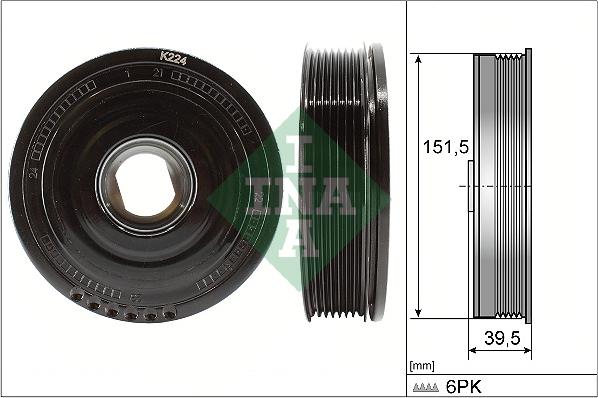 INA 544 0177 10 - Fulie curea, arbore cotit aaoparts.ro