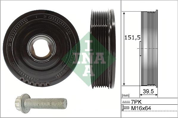 INA 544 0177 20 - Fulie curea, arbore cotit aaoparts.ro