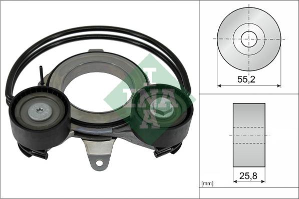 INA 534 0910 10 - Intinzator curea, curea distributie aaoparts.ro