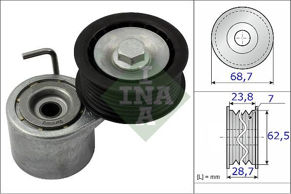 INA 534 0487 10 - Intinzator curea, curea distributie aaoparts.ro