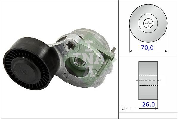 INA 534 0470 10 - Intinzator curea, curea distributie aaoparts.ro