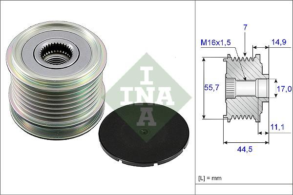 INA 535 0042 10 - Fulie, alternator aaoparts.ro