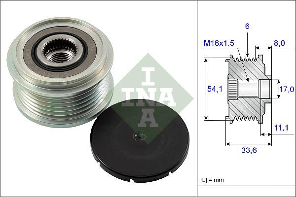 INA 535 0059 10 - Fulie, alternator aaoparts.ro