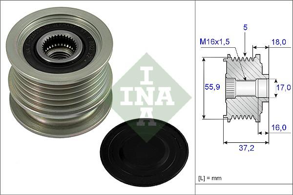 INA 535 0009 10 - Fulie, alternator aaoparts.ro