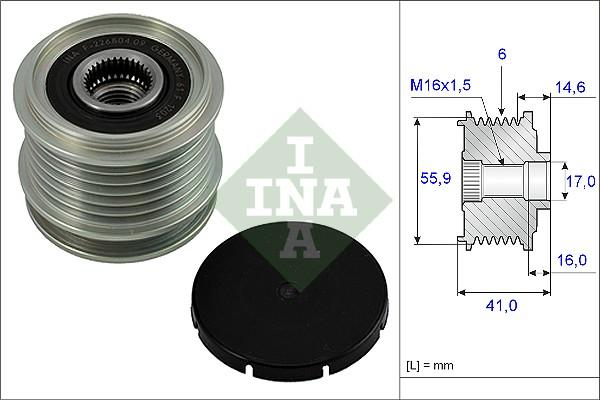 INA 535 0010 10 - Fulie, alternator aaoparts.ro