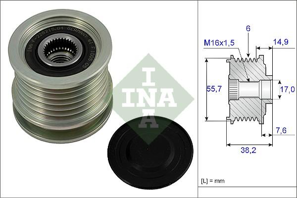 INA 535 0013 10 - Fulie, alternator aaoparts.ro