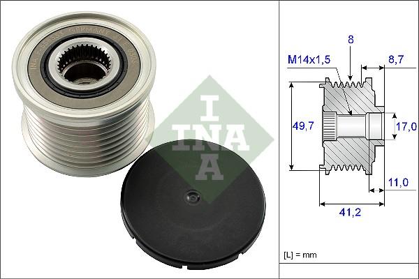 INA 535 0141 10 - Fulie, alternator aaoparts.ro