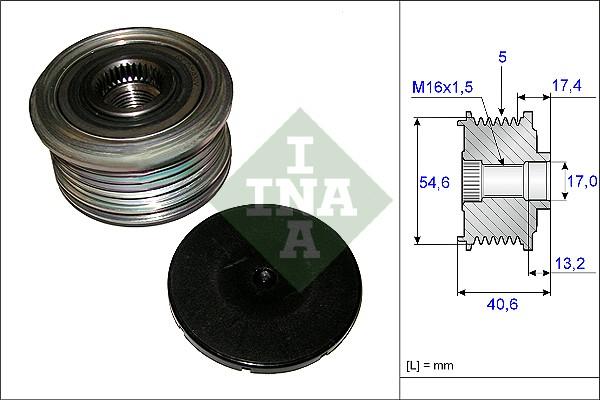 INA 535 0109 10 - Fulie, alternator aaoparts.ro