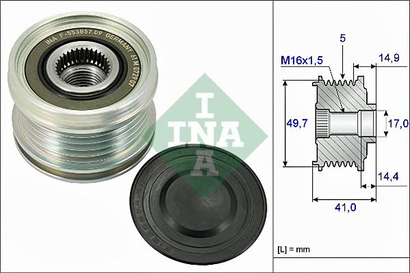 INA 535 0101 10 - Fulie, alternator aaoparts.ro