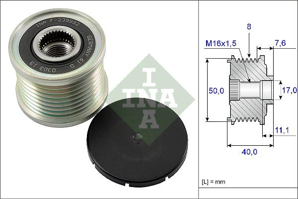 INA 535 0119 10 - Fulie, alternator aaoparts.ro