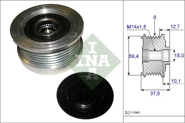 INA 535 0110 10 - Fulie, alternator aaoparts.ro