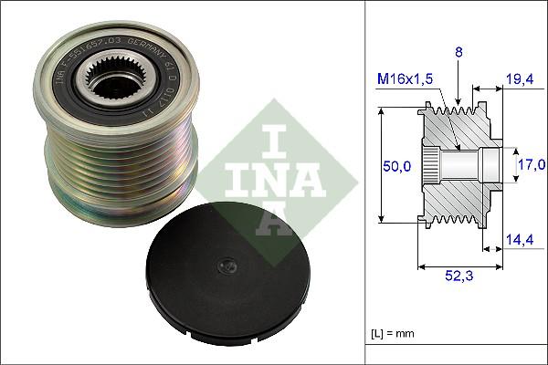 INA 535 0111 10 - Fulie, alternator aaoparts.ro