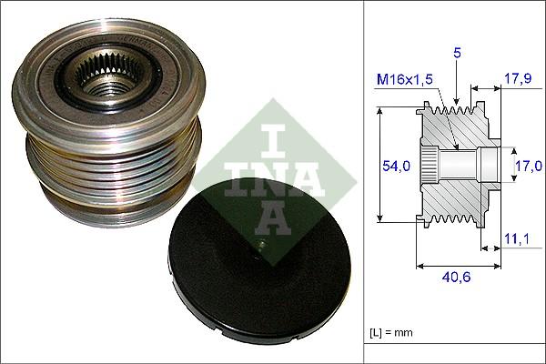 INA 535 0121 10 - Fulie, alternator aaoparts.ro