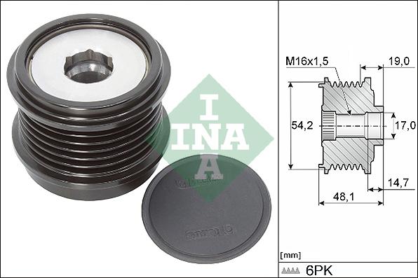 INA 535 0310 10 - Fulie, alternator aaoparts.ro