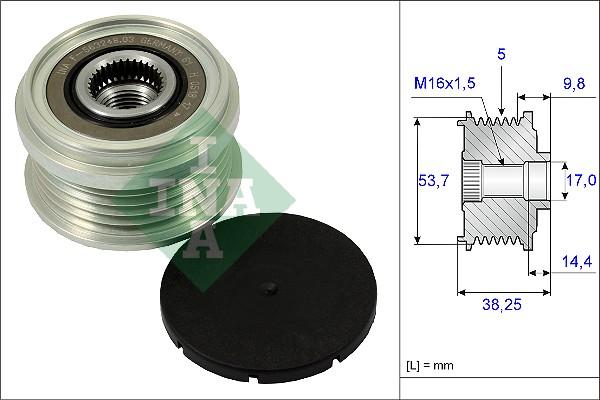 INA 535 0242 10 - Fulie, alternator aaoparts.ro