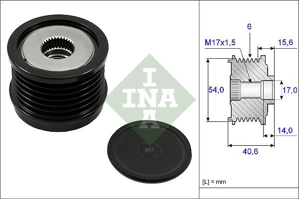 INA 535 0230 10 - Fulie, alternator aaoparts.ro