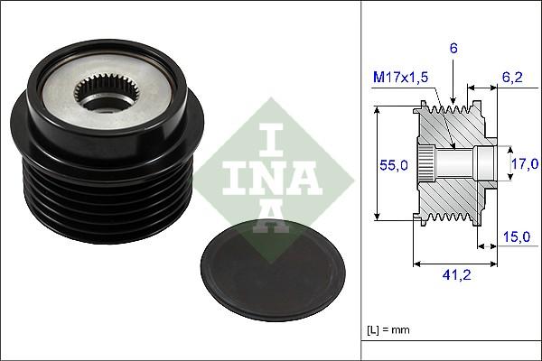 INA 535 0231 10 - Fulie, alternator aaoparts.ro