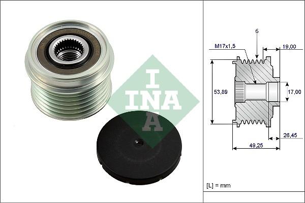 INA 535 0233 10 - Fulie, alternator aaoparts.ro