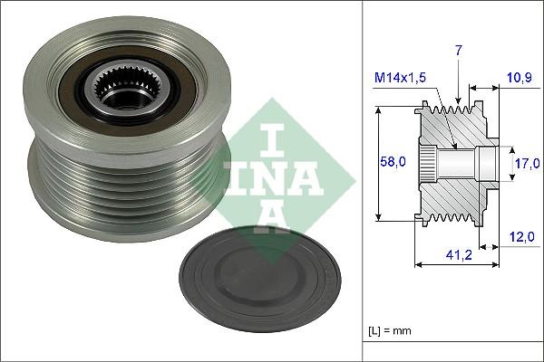 INA 535 0232 10 - Fulie, alternator aaoparts.ro