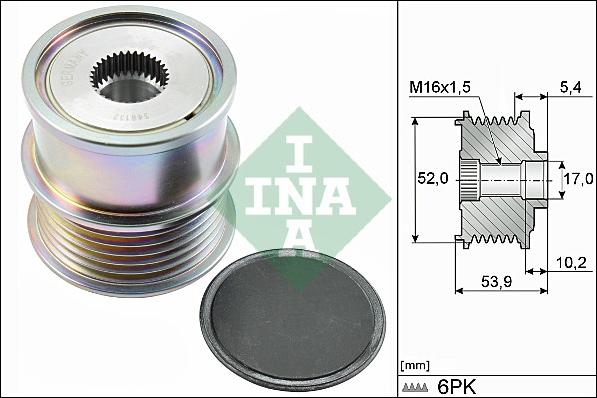 INA 535 0279 10 - Fulie, alternator aaoparts.ro