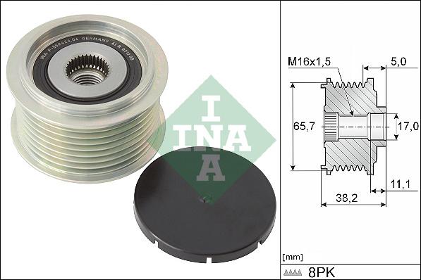 INA 535 0274 10 - Fulie, alternator aaoparts.ro