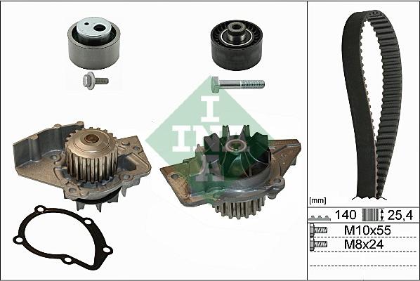 INA 530 0440 30 - Set pompa apa + curea dintata aaoparts.ro