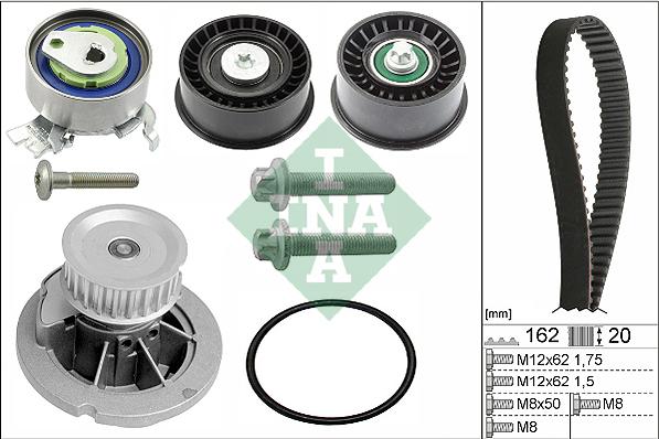 INA 530 0441 30 - Set pompa apa + curea dintata aaoparts.ro