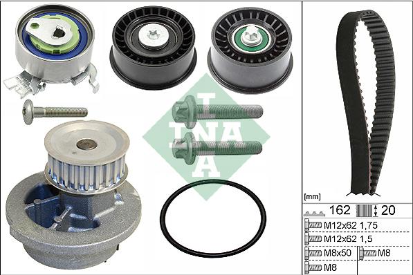 INA 530 0441 32 - Set pompa apa + curea dintata aaoparts.ro