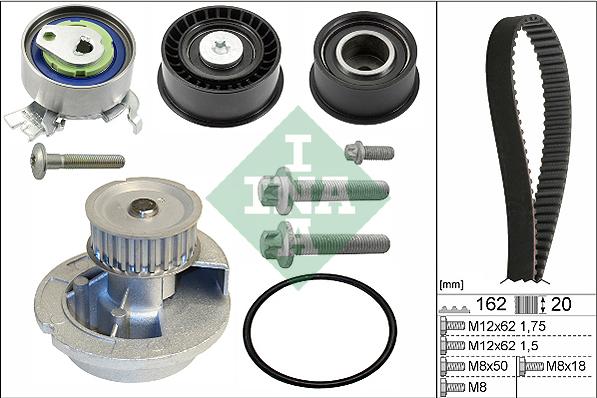 INA 530 0443 31 - Set pompa apa + curea dintata aaoparts.ro