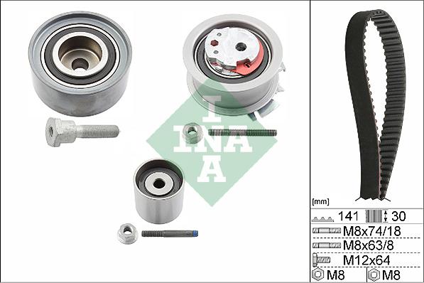 INA 530 0463 10 - Set curea de distributie aaoparts.ro