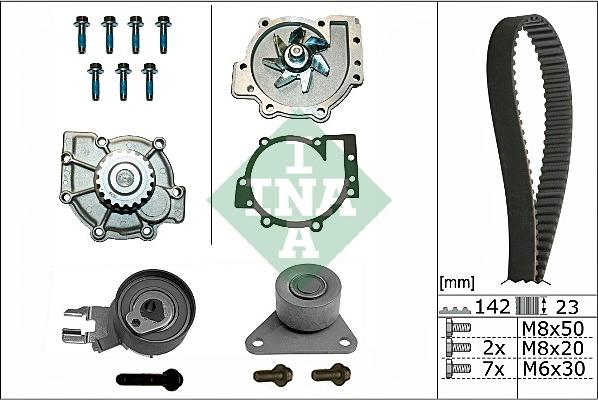 INA 530 0467 30 - Set pompa apa + curea dintata aaoparts.ro