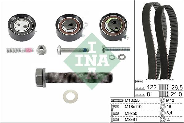 INA 530 0484 10 - Set curea de distributie aaoparts.ro