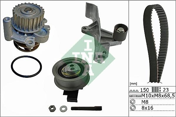 INA 530 0546 30 - Set pompa apa + curea dintata aaoparts.ro