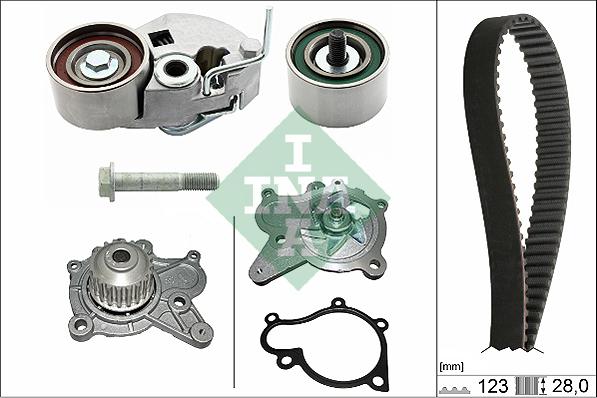 INA 530 0542 30 - Set pompa apa + curea dintata aaoparts.ro