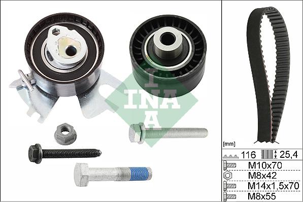 INA 530 0558 10 - Set curea de distributie aaoparts.ro