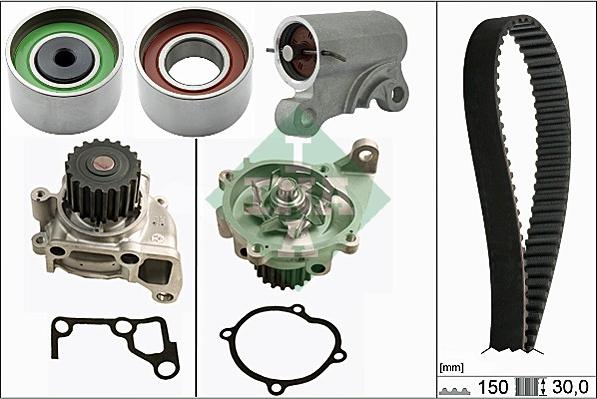 INA 530 0519 30 - Set pompa apa + curea dintata aaoparts.ro