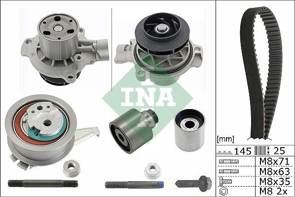 INA 530 0699 31 - Set pompa apa + curea dintata aaoparts.ro