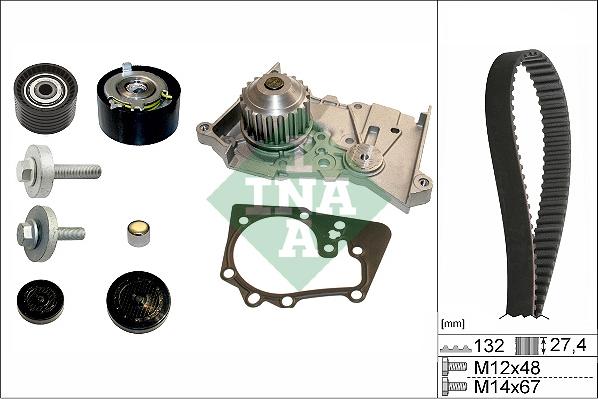 INA 530 0639 30 - Set pompa apa + curea dintata aaoparts.ro