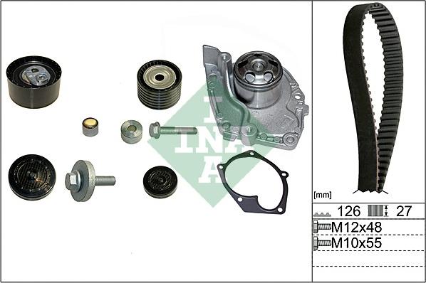 INA 530 0638 30 - Set pompa apa + curea dintata aaoparts.ro