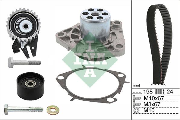 INA 530 0626 30 - Set pompa apa + curea dintata aaoparts.ro