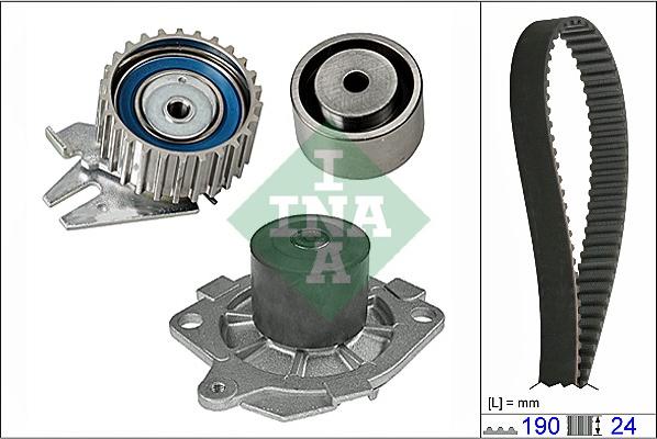 INA 530 0620 30 - Set pompa apa + curea dintata aaoparts.ro