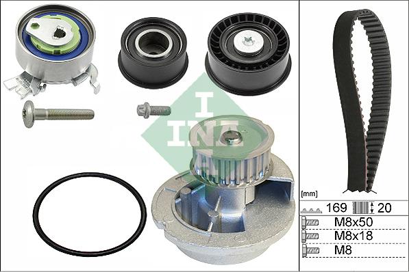 INA 530 0078 31 - Set pompa apa + curea dintata aaoparts.ro