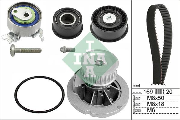 INA 530 0078 32 - Set pompa apa + curea dintata aaoparts.ro