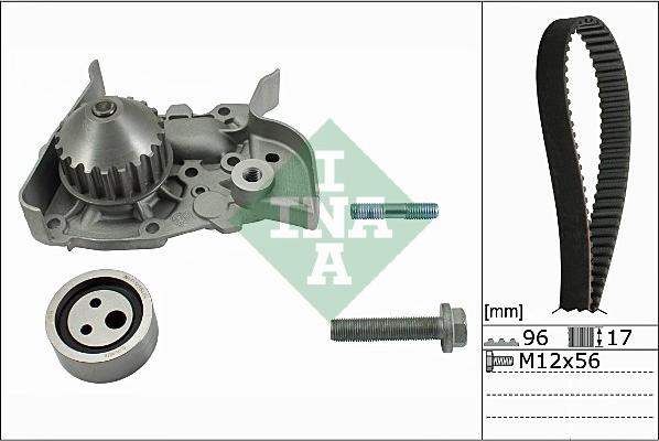 INA 530 0191 30 - Set pompa apa + curea dintata aaoparts.ro