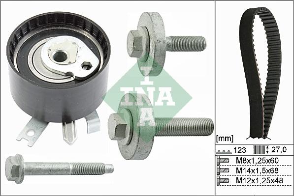 INA 530 0197 10 - Set curea de distributie aaoparts.ro