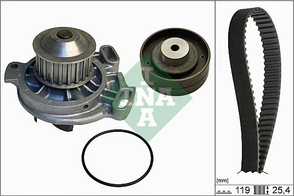 INA 530 0152 30 - Set pompa apa + curea dintata aaoparts.ro