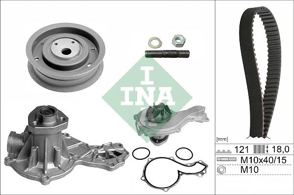 INA 530 0162 30 - Set pompa apa + curea dintata aaoparts.ro