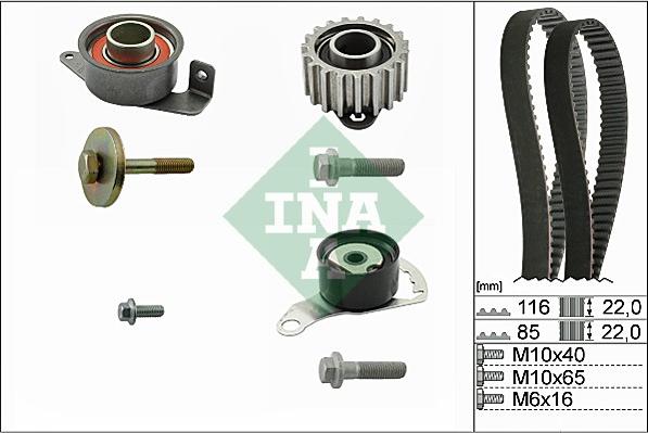 INA 530 0104 10 - Set curea de distributie aaoparts.ro