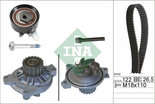 INA 530 0175 31 - Set pompa apa + curea dintata aaoparts.ro